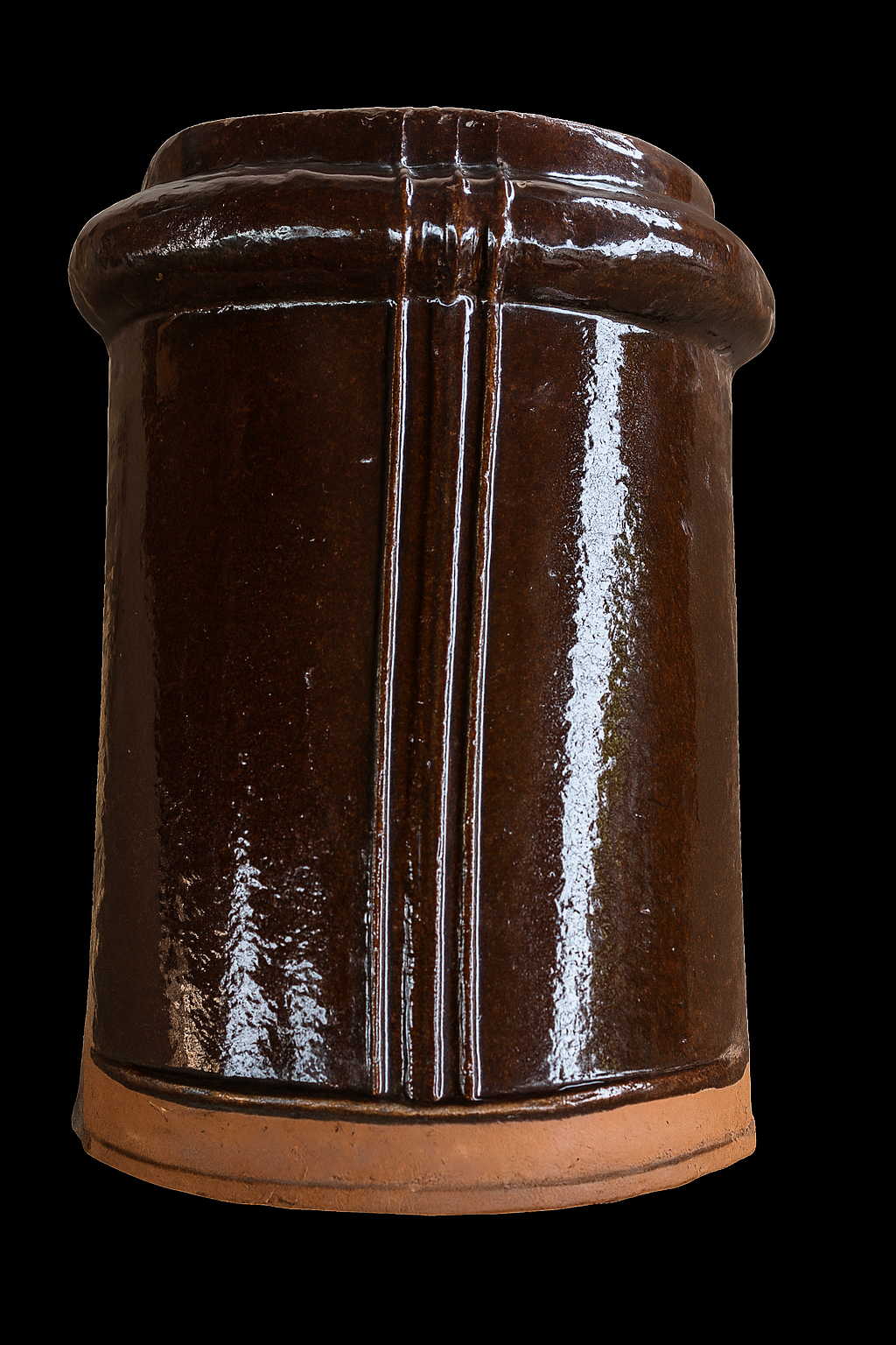 Genteng Nok Lurus Glazur Brown